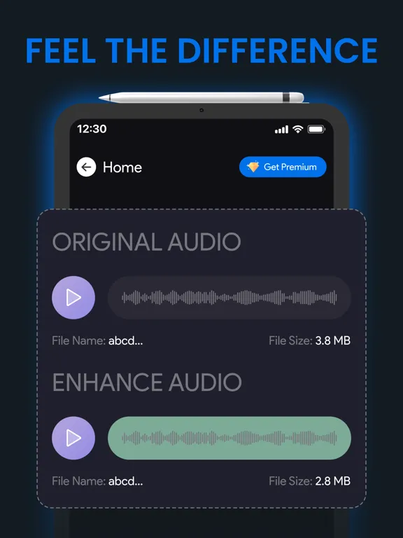 Tangkapan layar Audio Enhancer - AI iPad 